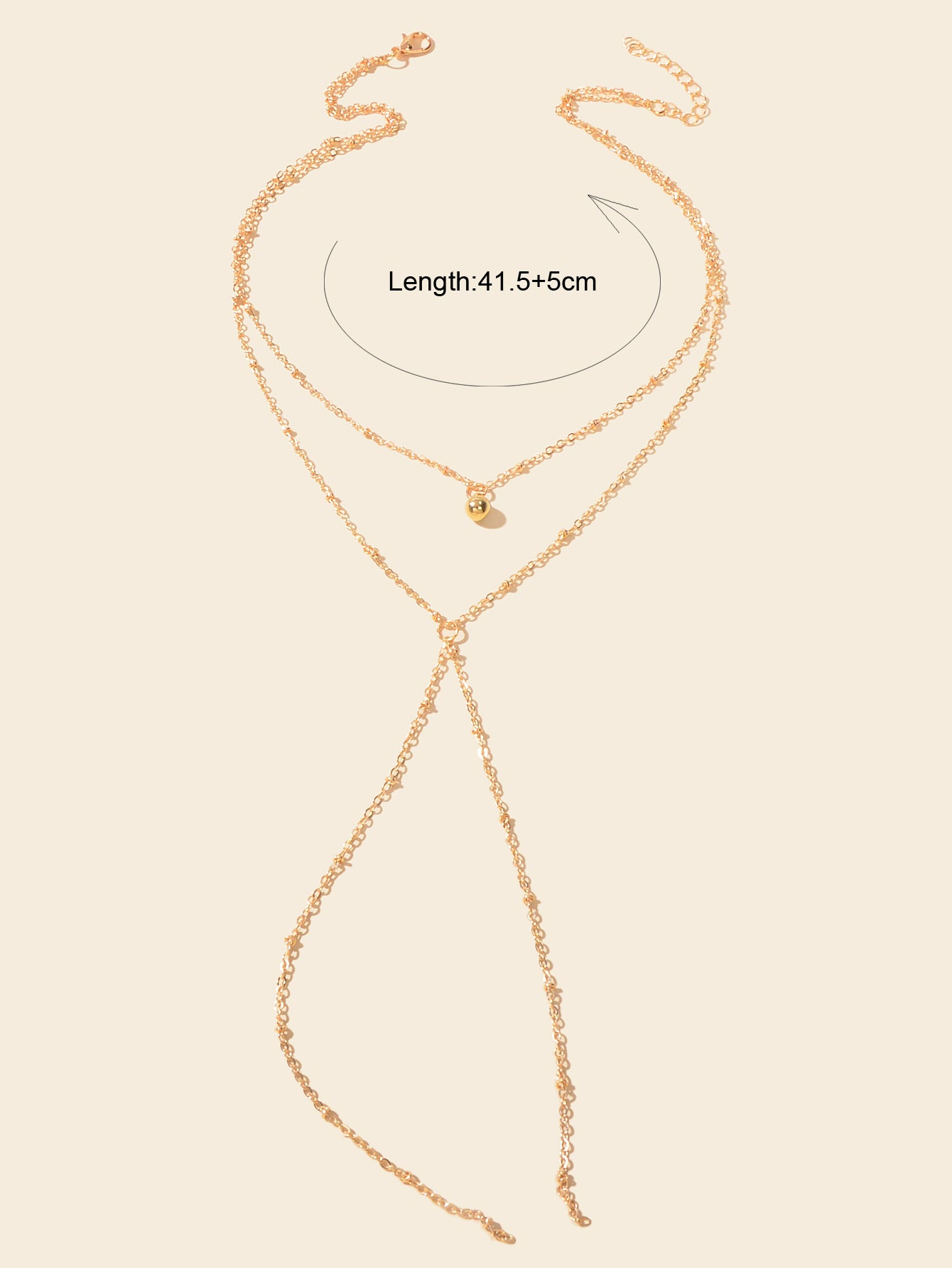 Gold Jewellery Gifts Boho Chic Layering Chain Y Shape Long Lariat Charm Necklace