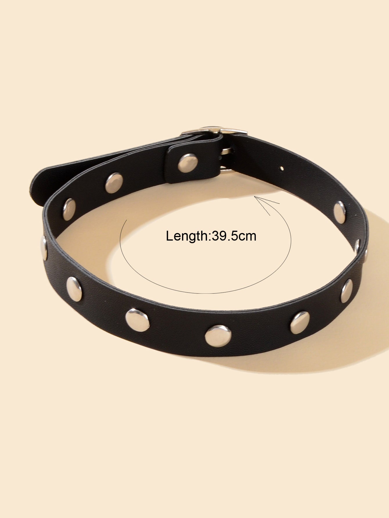 Hip Hop Style Belt Design Adjustable Leather Choker Punk Rock PU Gothic Necklace