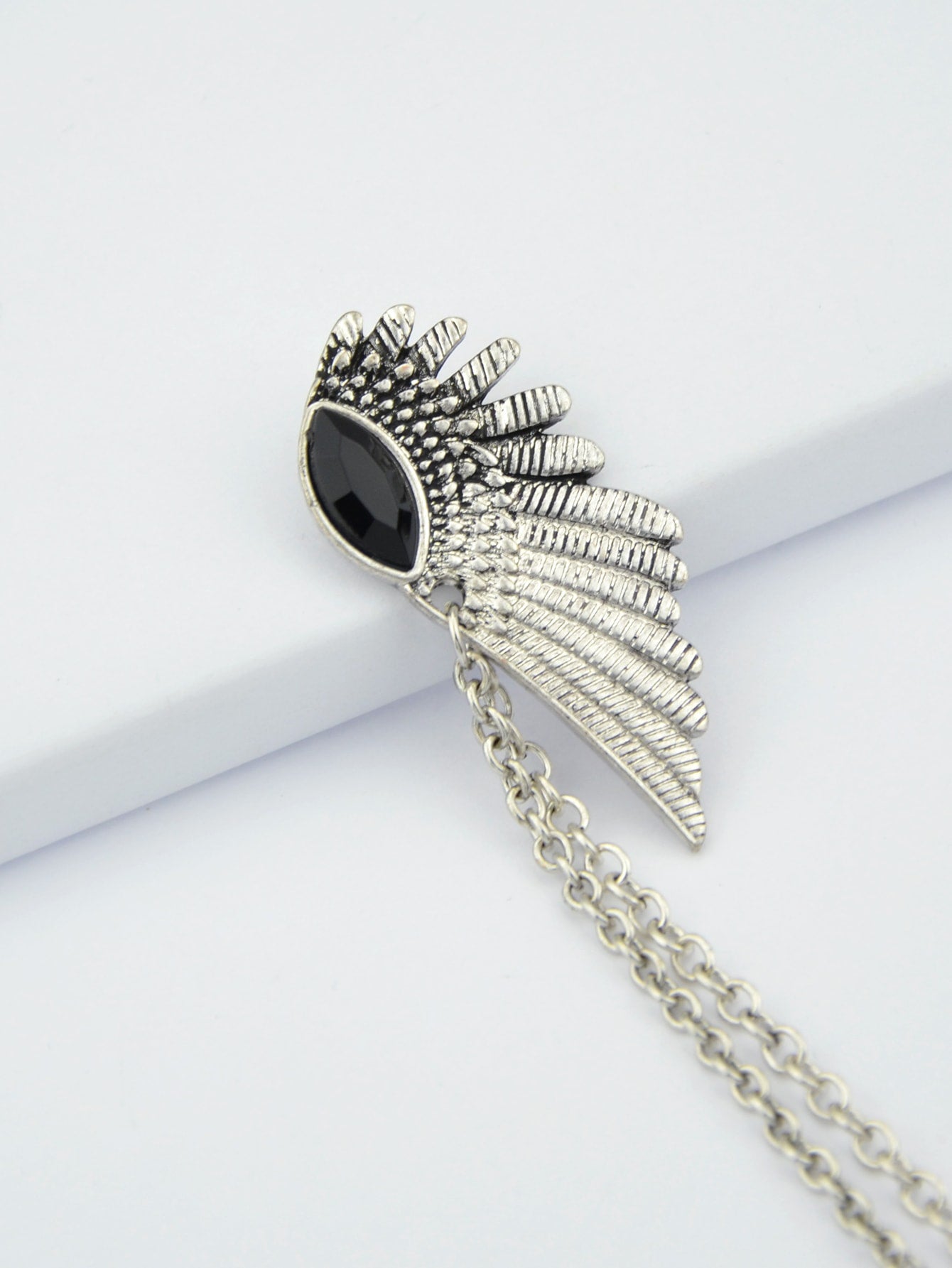 Wings Vintage Sweater Shawl Chain Clips Antique Cardigan Collar Holders Brooch