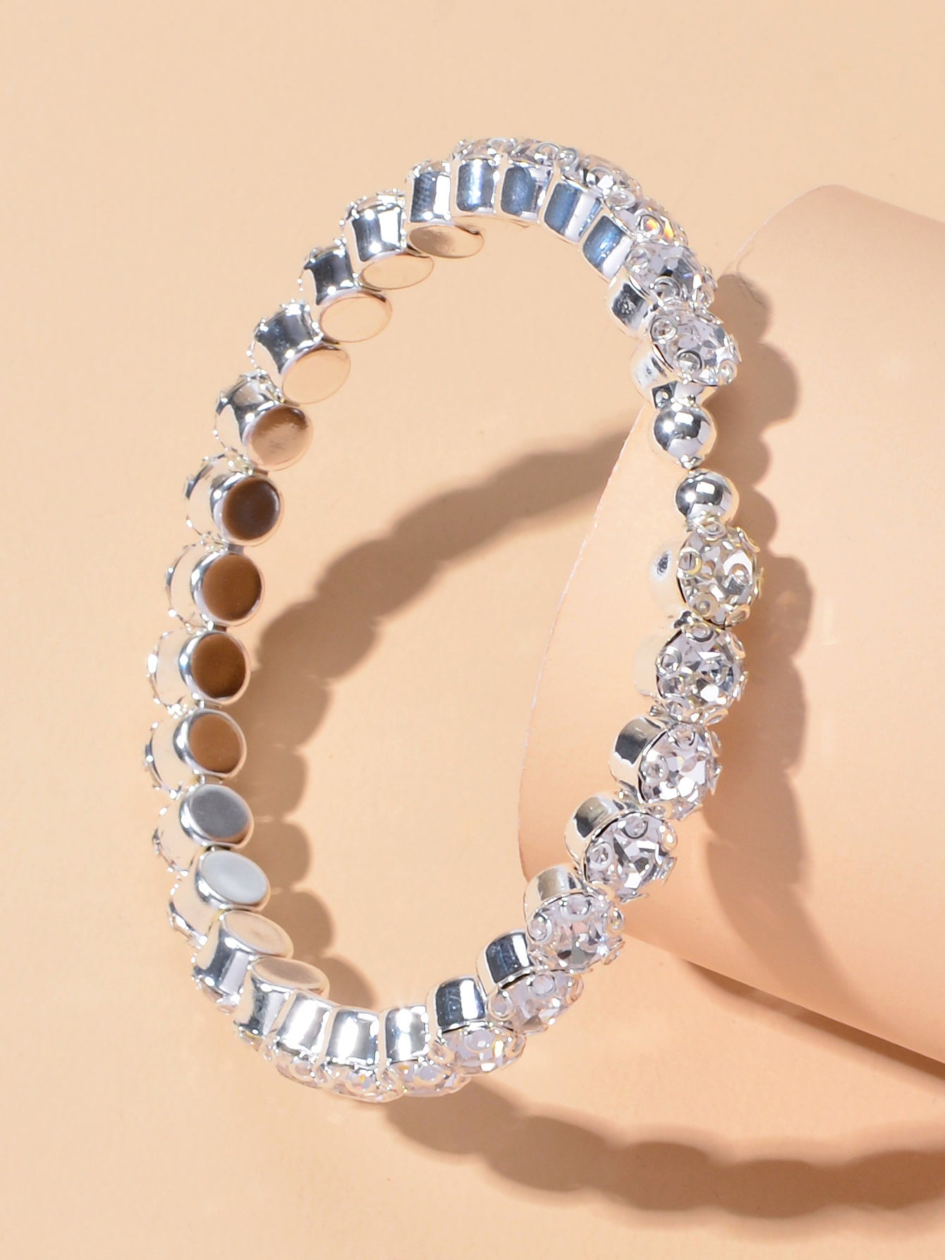 Textured Jewellery Faux Cubic Zirconia Classic Tennis Bracelet Nice Collection