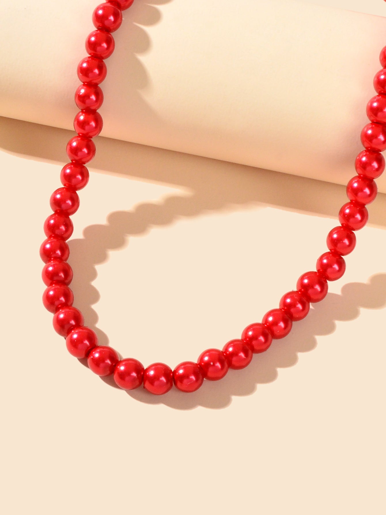 Retro Black White Beads Collar Short Choker Necklace Women Teen Party Decoration