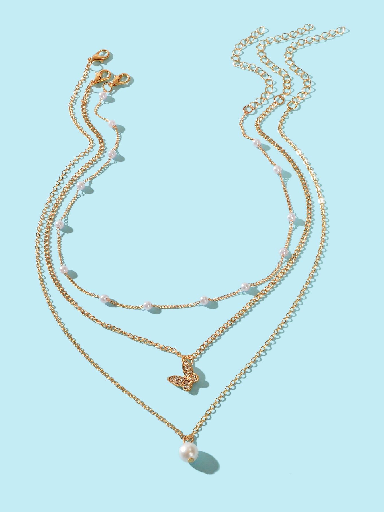 Stunning Multi-Layered Chain Link Necklace Trendy Statement Jewellery for Women