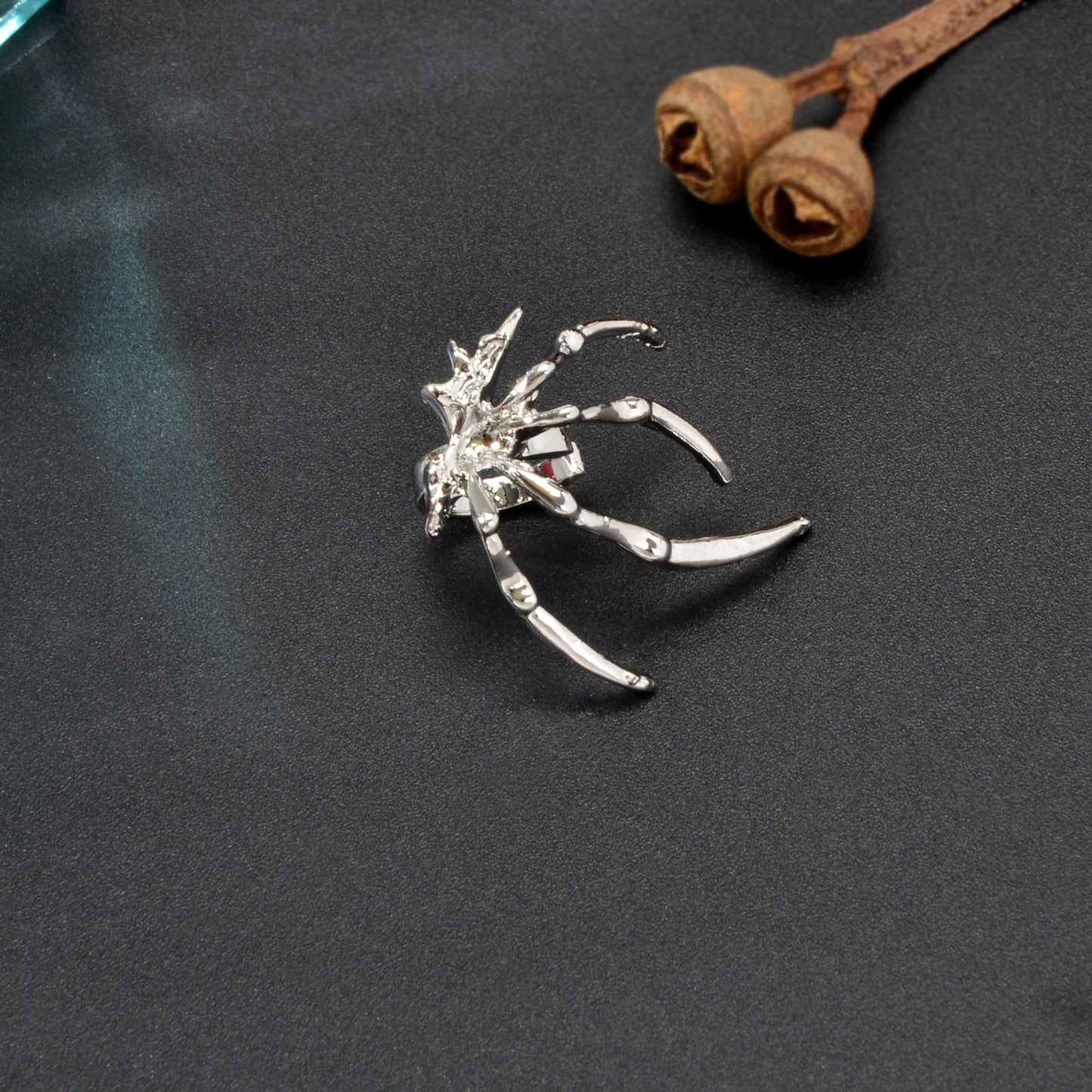 1 pc Punk Hip Hop Style Silvery Spider Ear Cuff Non Piercing Wrap Earring