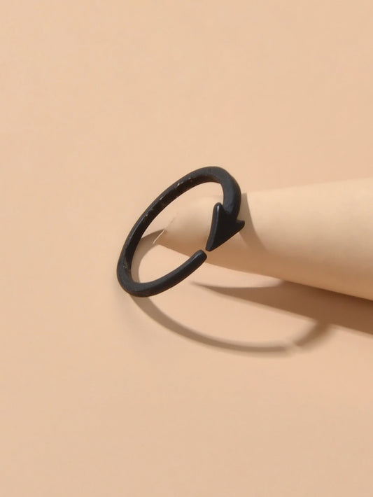 Statement Minimalist Jewellery Black Gold Silver Arrow Punk Finger Knuckle Rings