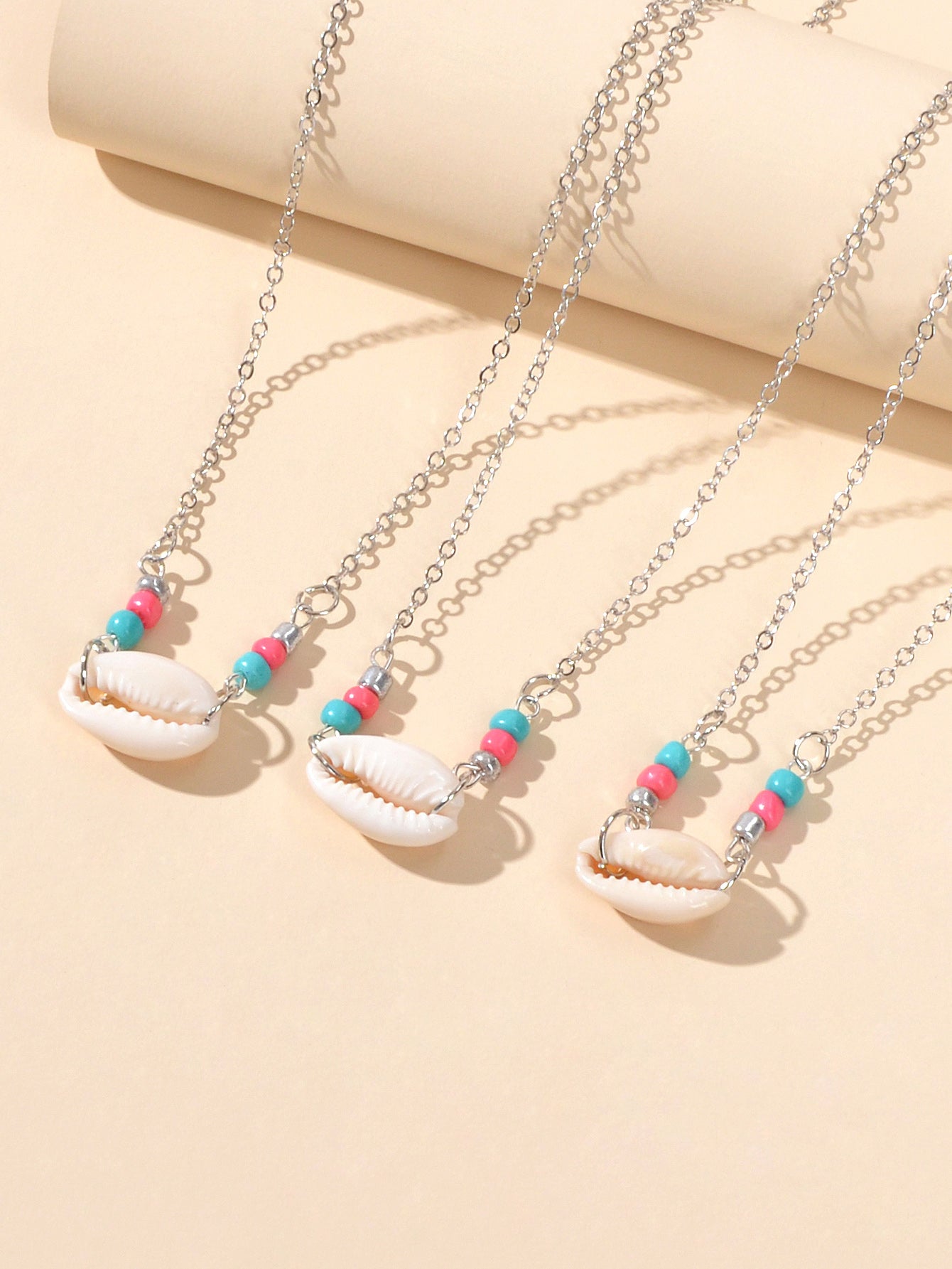Summer Ocean Boho Chic Jewellery Handmade Beads Shell Pendant Ethnic Necklace