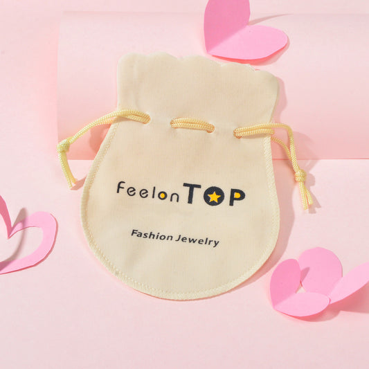 Feelontop Velvet Jewellery Pouch Drawstring Gift Bag Party Packing Candy Pouch