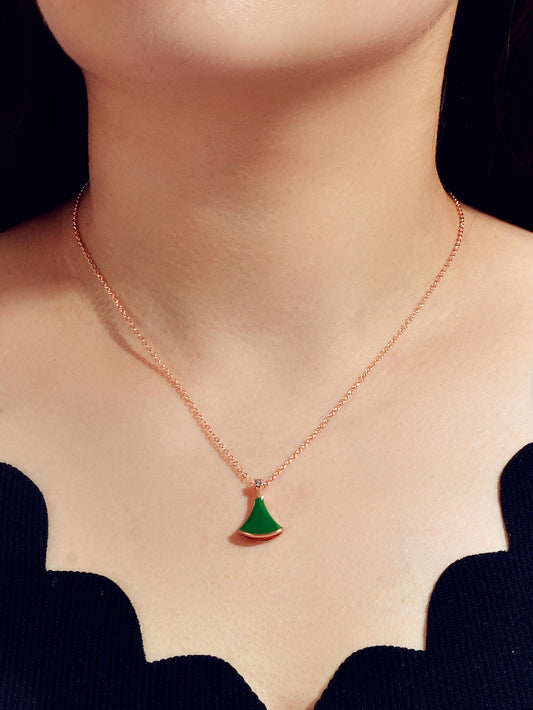 Traditional Ethnic Indian Jewellery Enamel Sector Shape Charm Bohemian Necklace