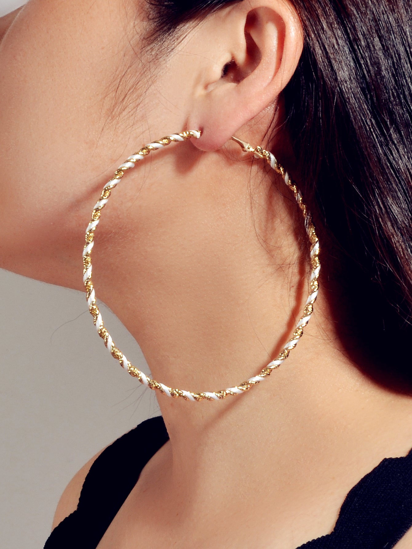 Bohemian Jewellery Handmade Twisted Big Chunky Hoop Earrings Ethnic Accessories