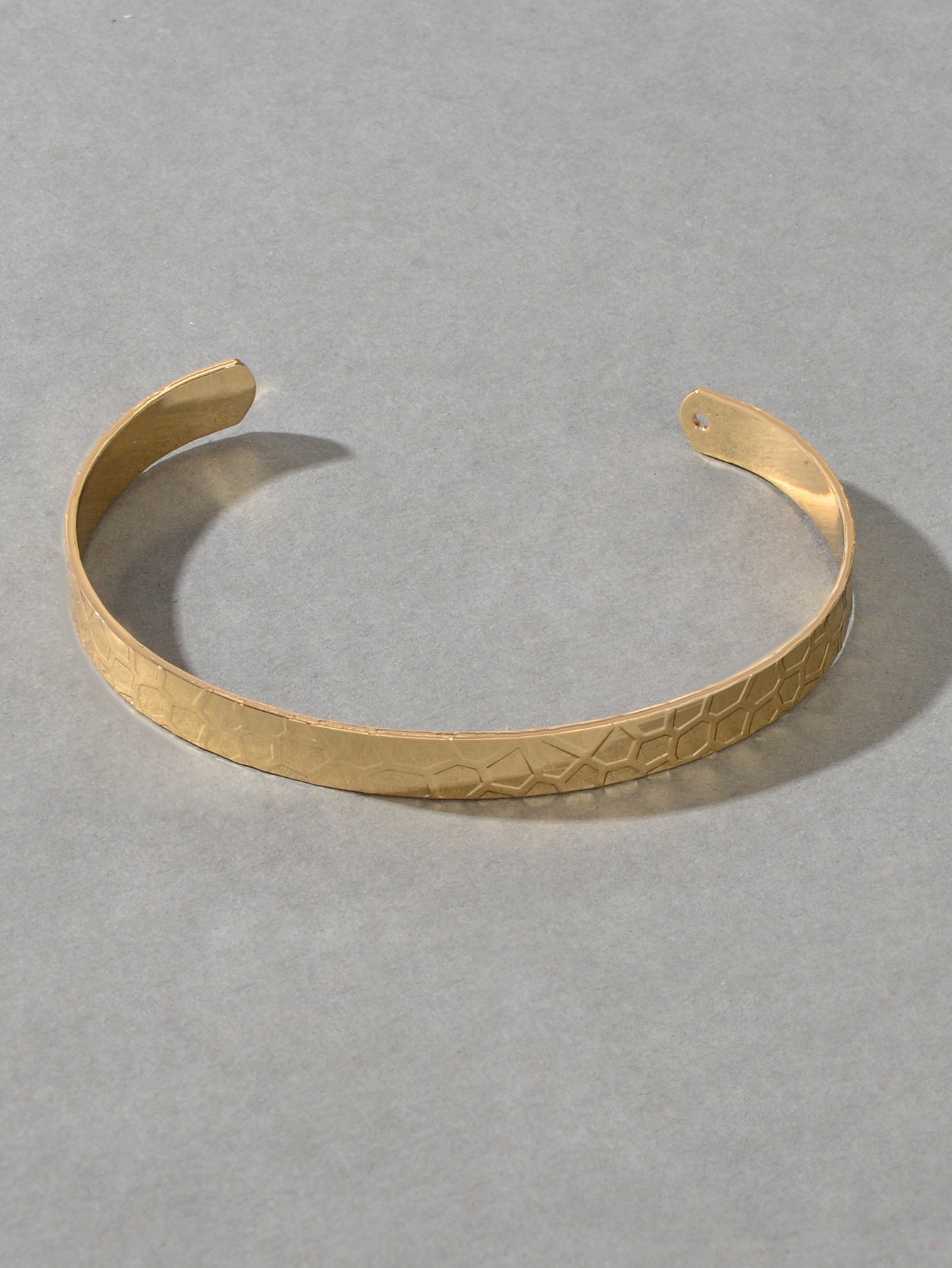 Customize Geometric Pattern Open Cuff Thin Bracelet Bangle Wrist Jewellery Gift