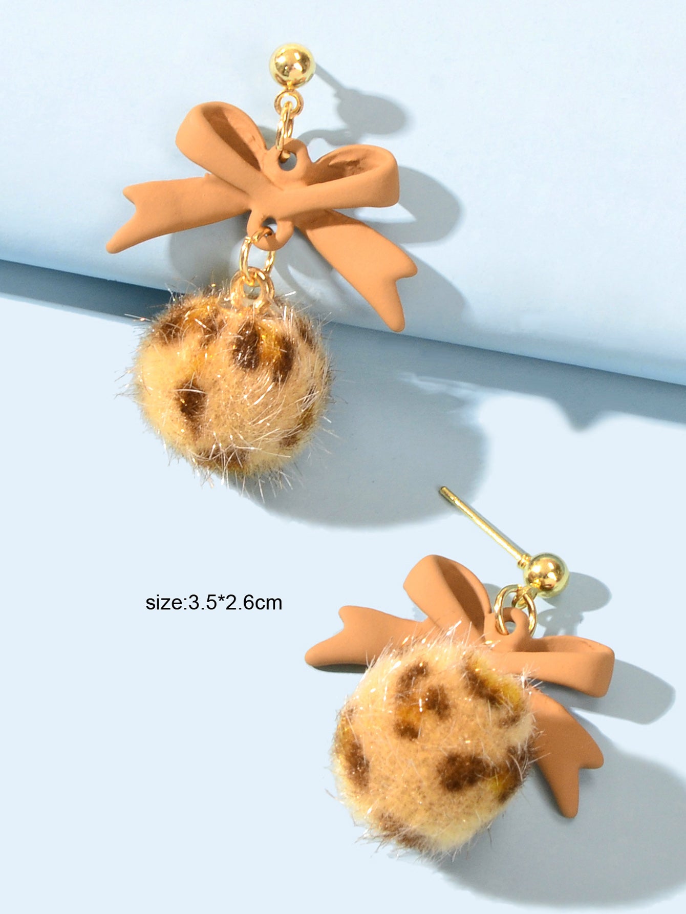 Bow Ball Earrings Dangle Drop Charm Stud Jewelry Women Girl Teens Beautiful Gift