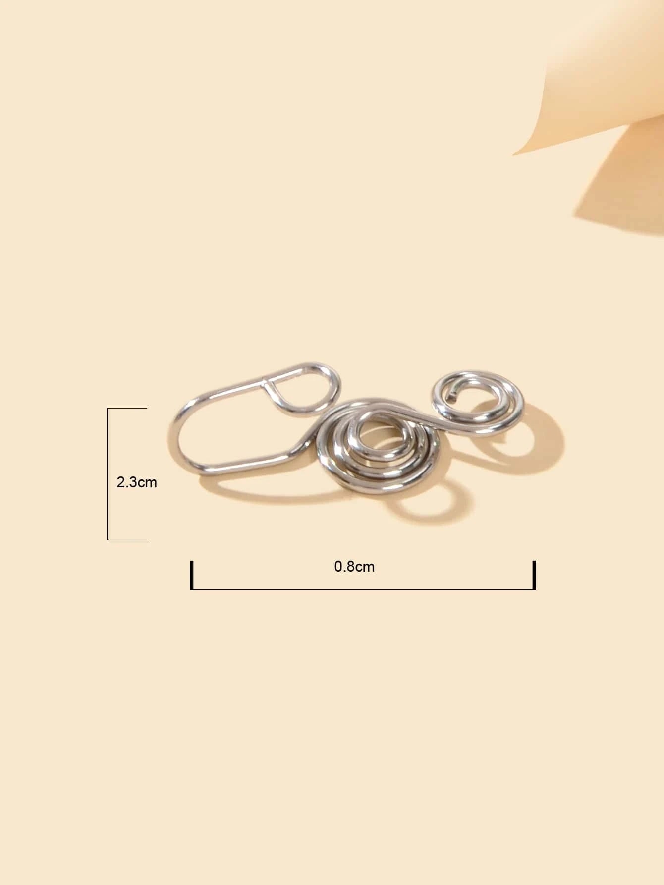 Punk Circle Fake Lip Ear Nose Ring Hanger Clip On Non Piercing Body Jewellery