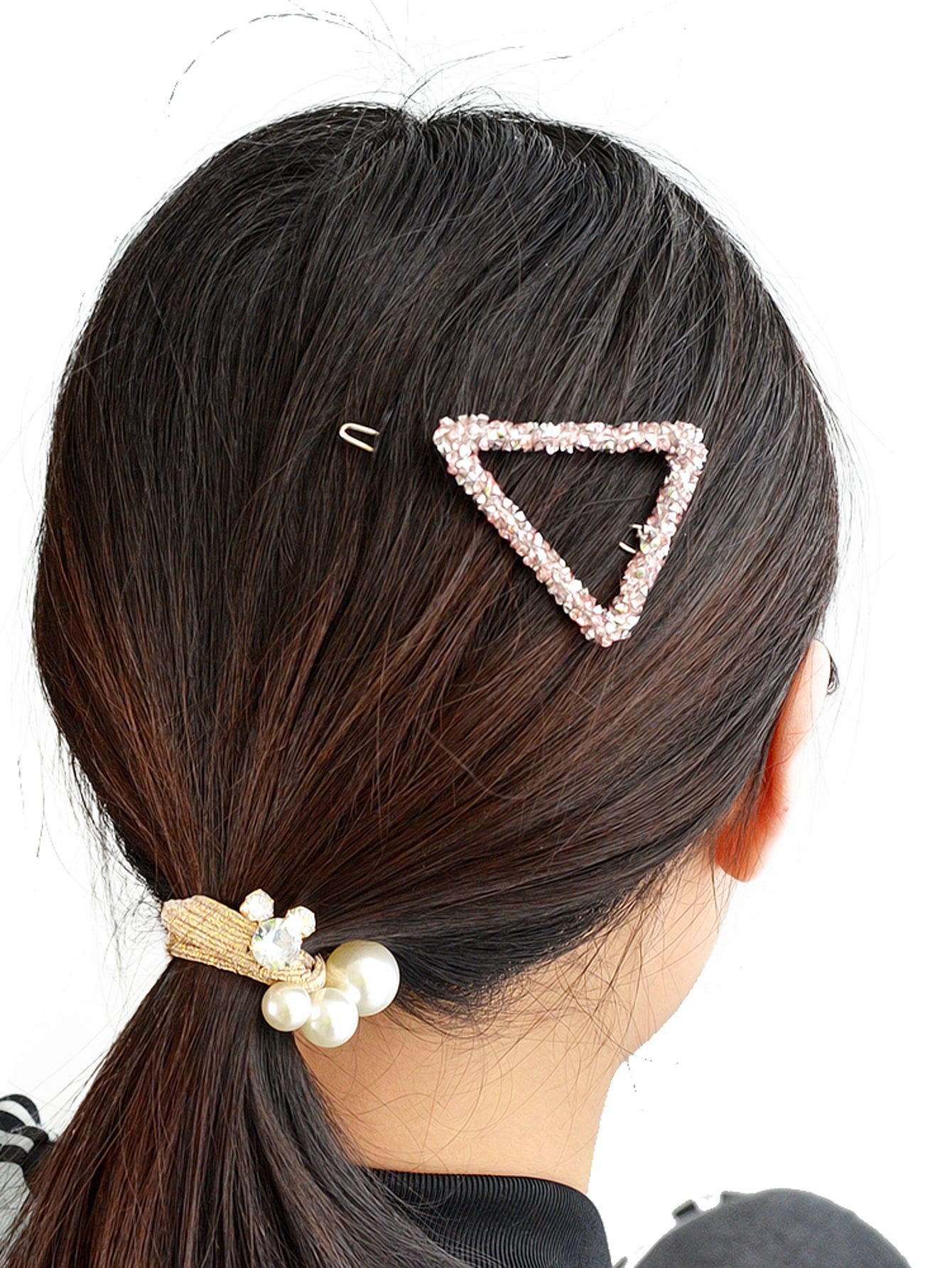 Rhinestone Triangle Hairgrips Wedding Party Hair Clips Hair Barrettes Accessory