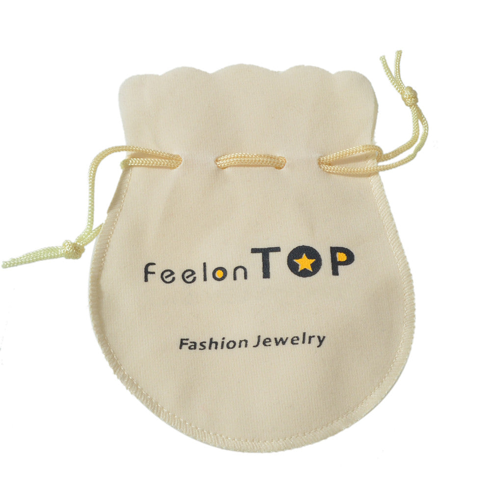 Feelontop Velvet Jewellery Pouch Drawstring Gift Bag Party Packing Candy Pouch