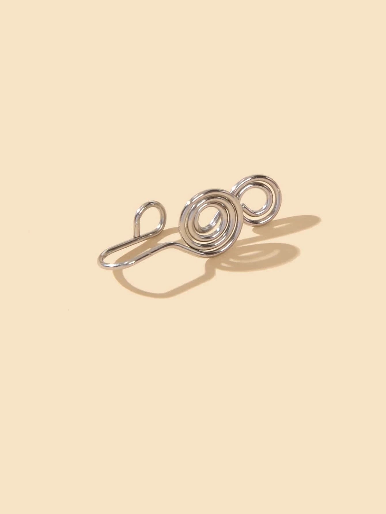 Punk Circle Fake Lip Ear Nose Ring Hanger Clip On Non Piercing Body Jewellery
