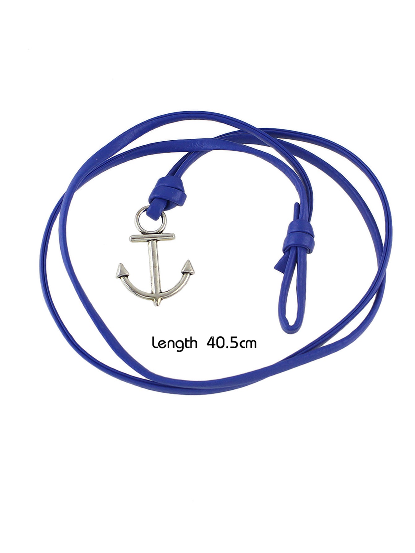 Nautical Jewelry Black Blue Pu Leather Anchor Wrap Bracelet Women Men Wristbands