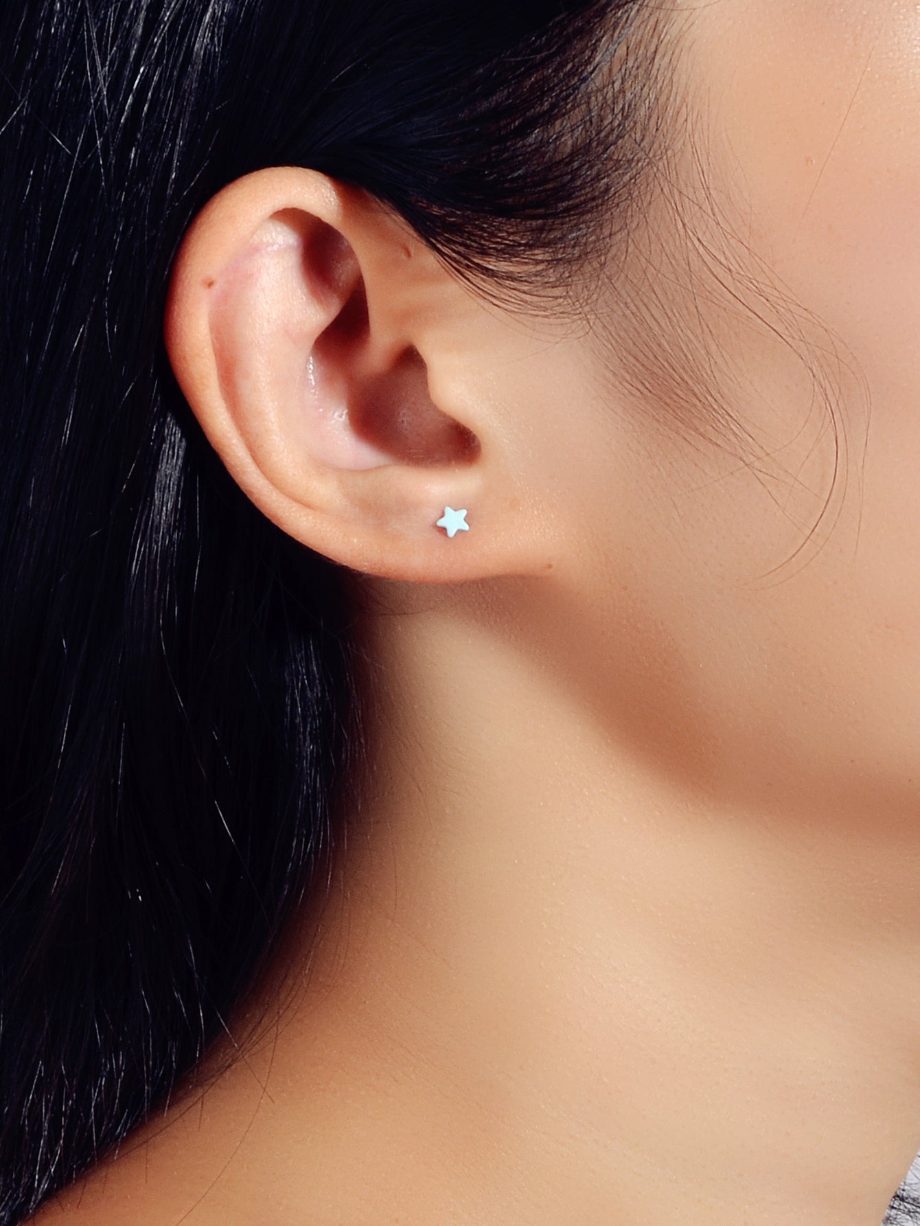 5 pcs Lovely Jewellery Candy Color Enamel Small Star Stud Earrings Funny Gifts