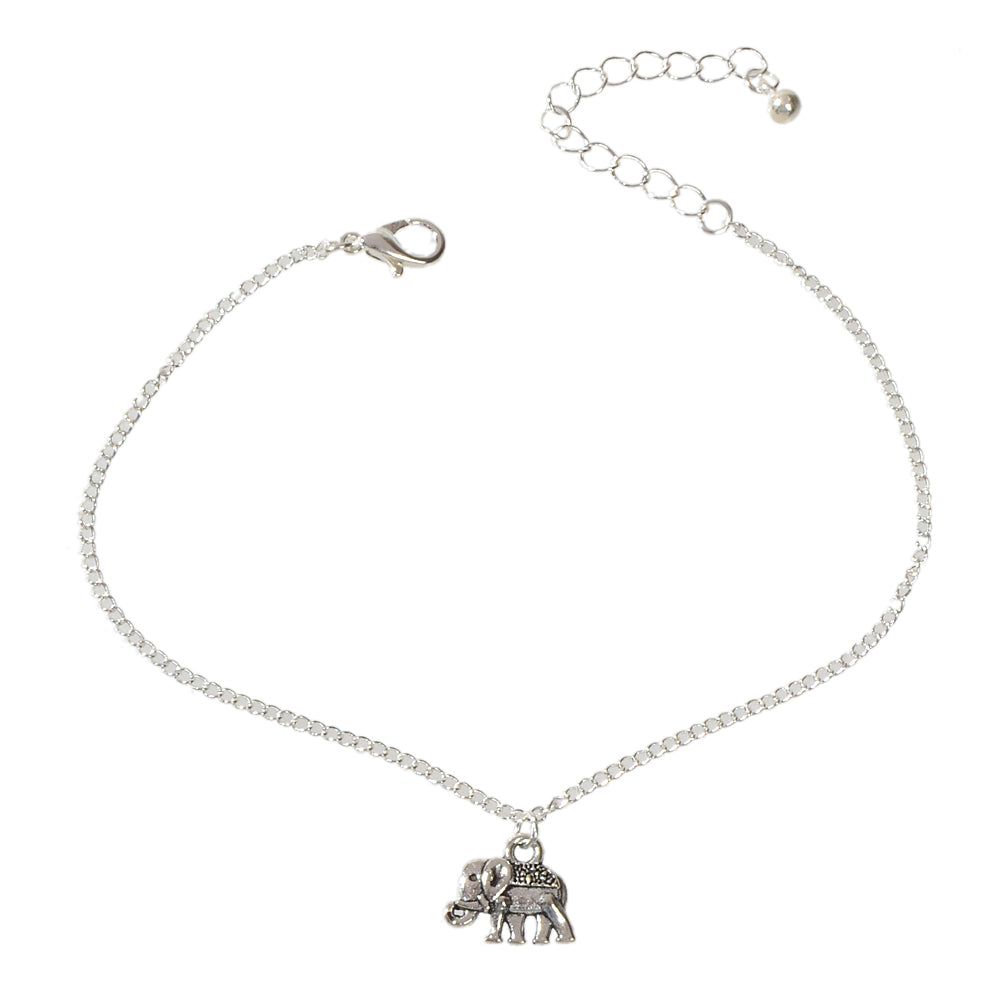 1pc Foot Beach Jewellery Gold Silver Chain Elephant Charm Anklet Bracelet Gift