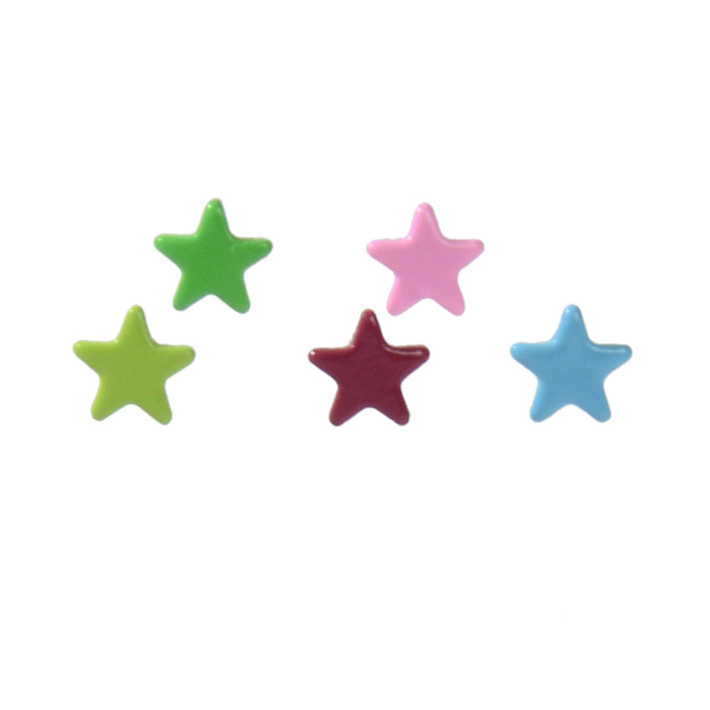 5 pcs Lovely Jewellery Candy Color Enamel Small Star Stud Earrings Funny Gifts