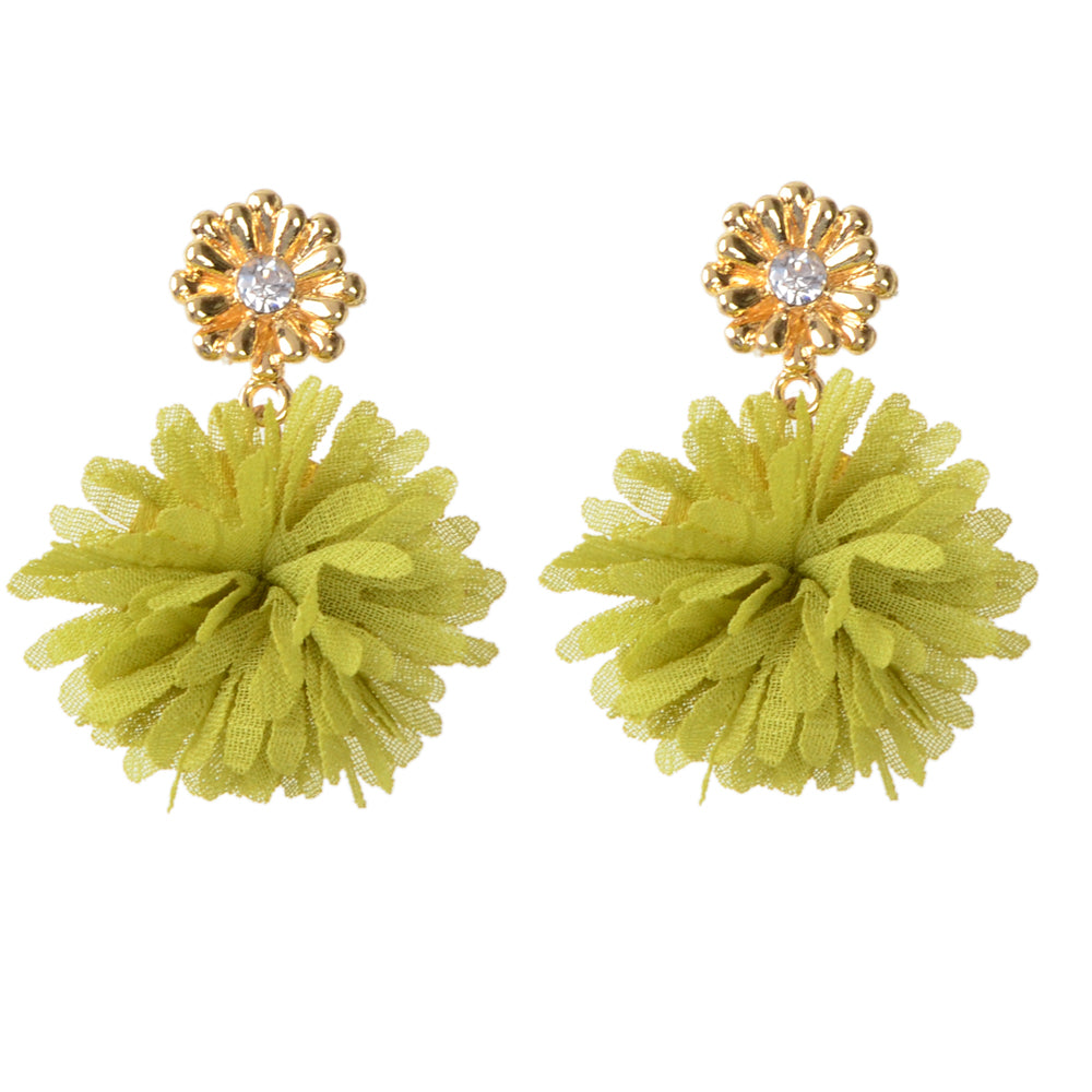 Lovely Jewellery Colorful Flower Drop Dangle Earrings Stunning Women Accessories