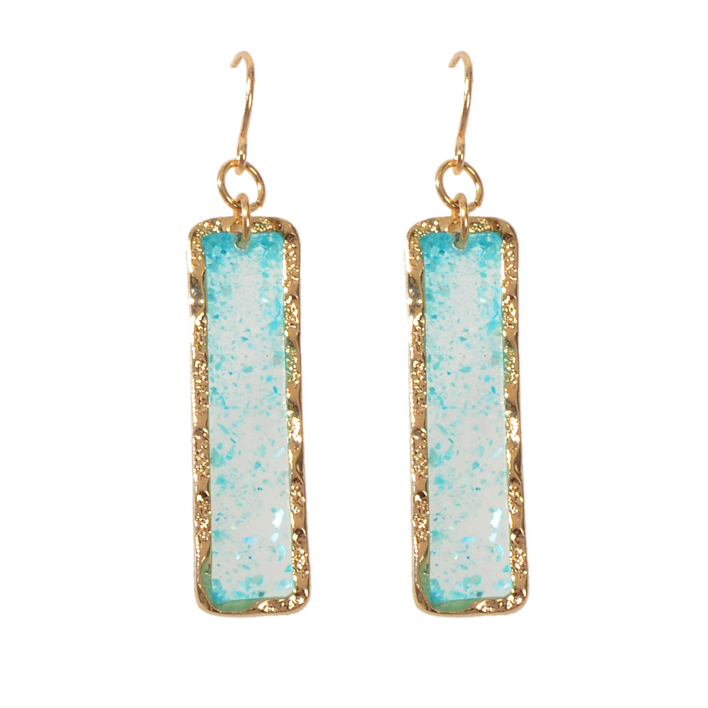 Feelontop Transparent Geometric Square Drop Dangle Earrings Stunning Jewellery