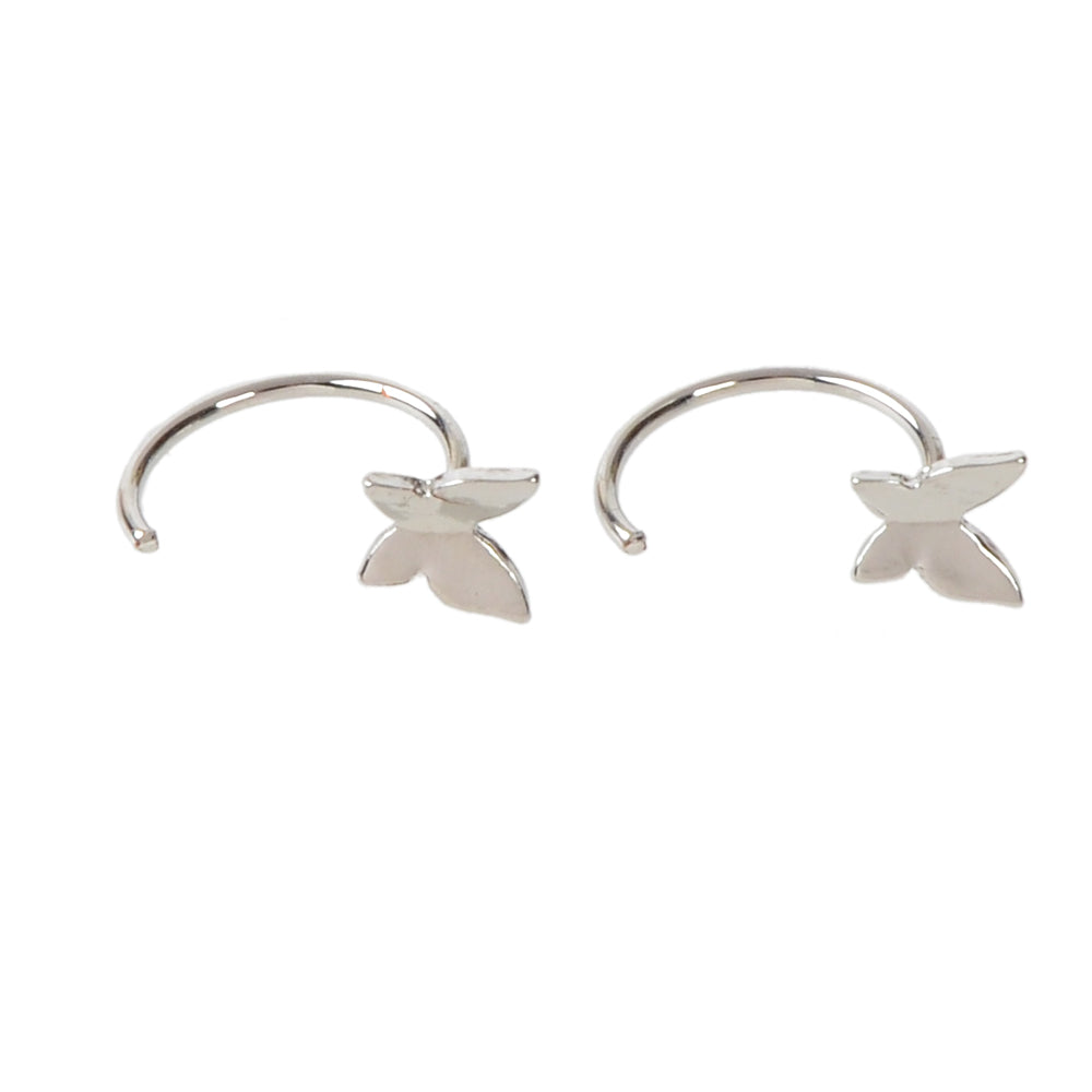 Minimalist Gold Silver Butterfly Cute Hoop Earrings Cute Stud Women Accessories