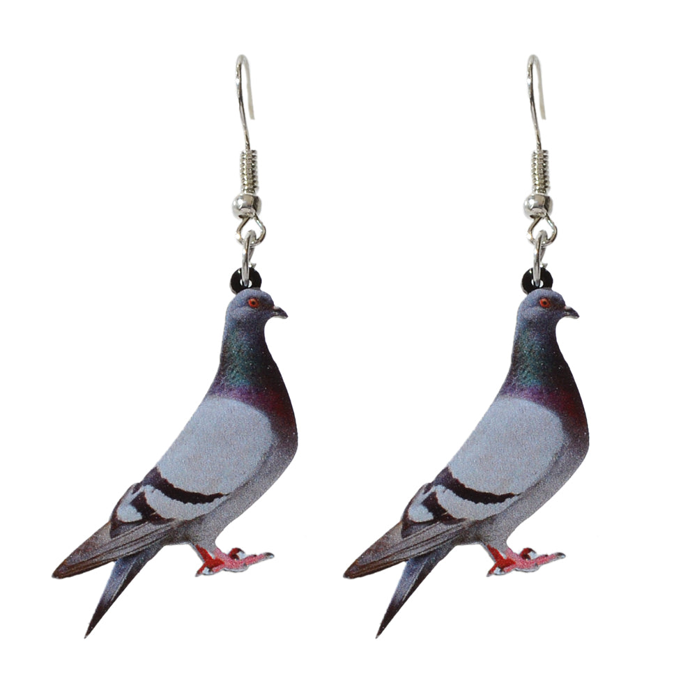 Funny Cute Bird Pigeon Chunky Dangle Earrings Female Jewellery Party Decoration