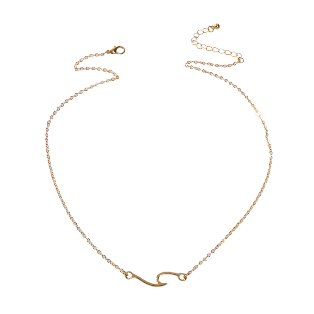 Minimalist Gold Chain Geometric Pendant Necklace Collar Female Trendy Jewellery
