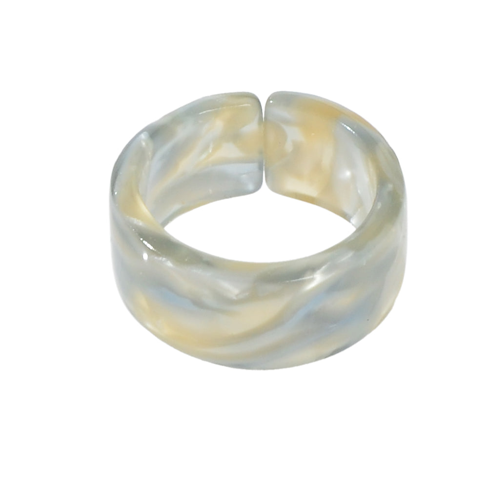 Transparent Acrylic Geometric Finger Chunky Ring Boho Chic Cuff Ring Band Gift