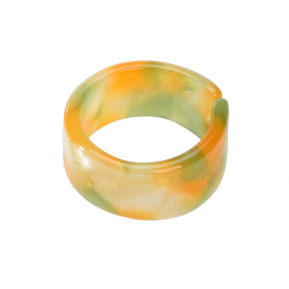 Transparent Acrylic Geometric Finger Chunky Ring Boho Chic Cuff Ring Band Gift
