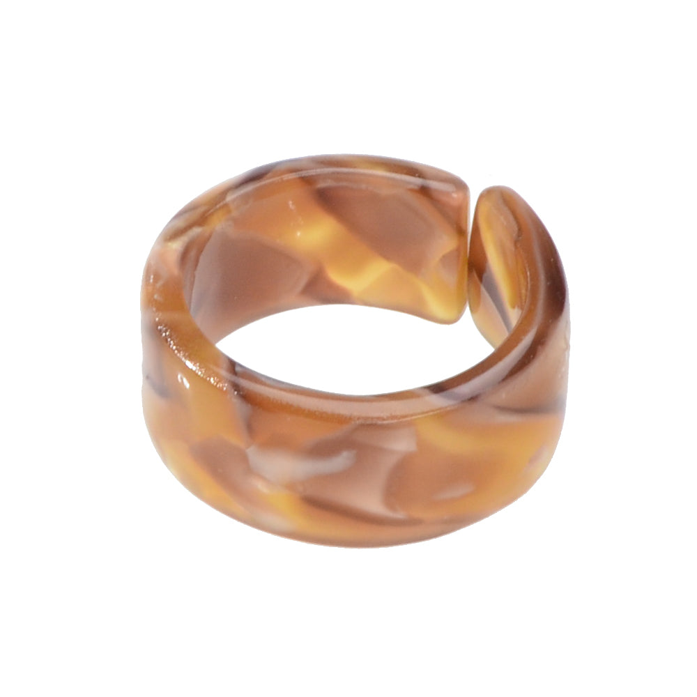 Transparent Acrylic Geometric Finger Chunky Ring Boho Chic Cuff Ring Band Gift