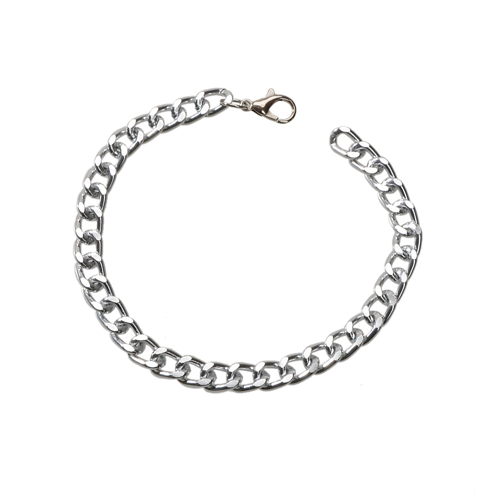 1 pc Chunky Solid Silver Chain Anklet Bracelet Summer Foot Beach Jewellery Gift