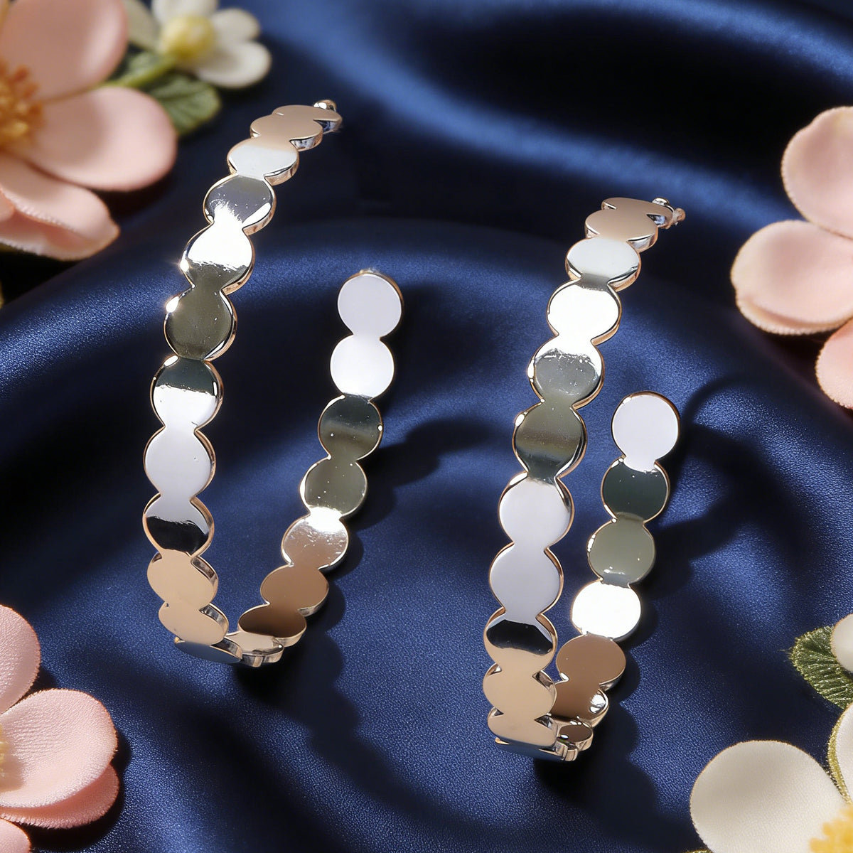 Punk Geometric Elegant Round Hoop Earrings Stunning Jewellery Circle Ear Stud