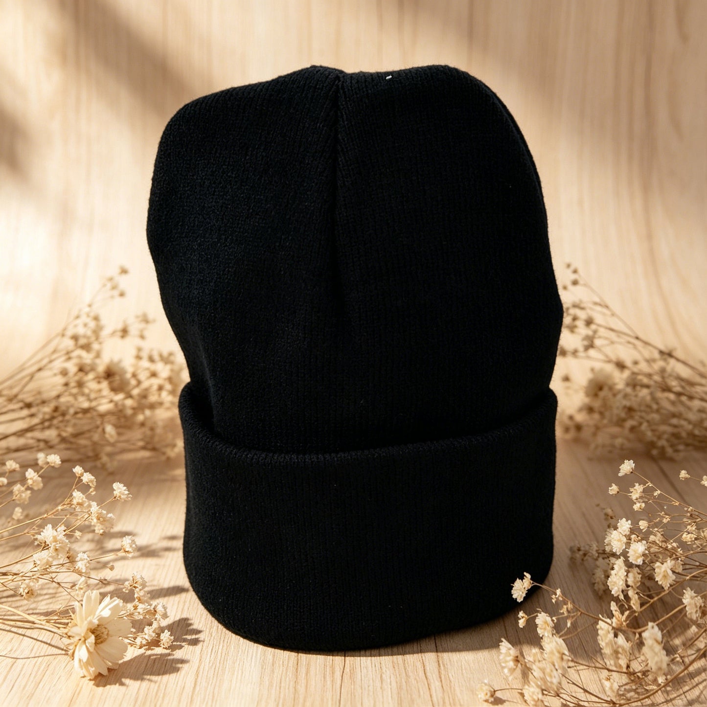 Black Beige Gray Beanie Soft Ribbed Cuffed Knit Men Hat Winter Urban Streetwear