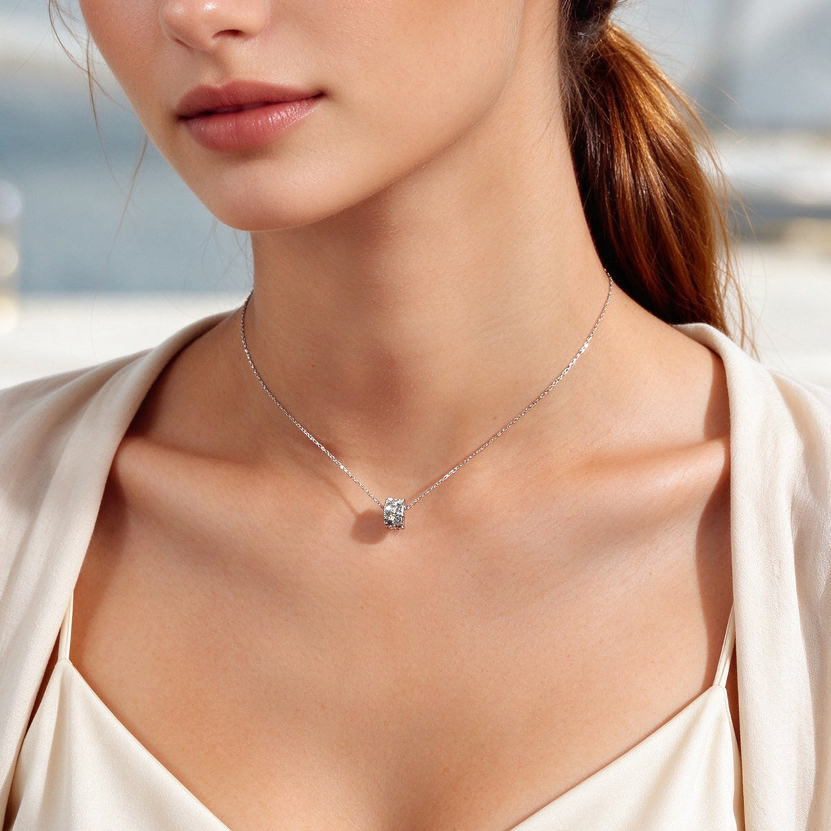 Sparkling Geometric Pendant Necklace Simple Jewellery Birthday Anniversary Gift