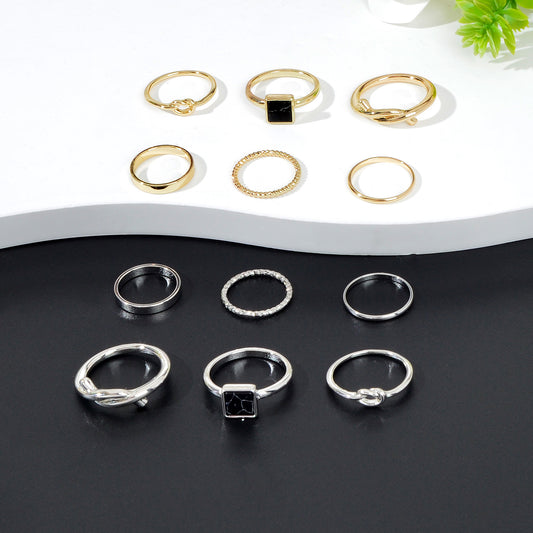Set of Six Ring Bands - Stylish and Versatile Ring Collection Holiday Jewellery