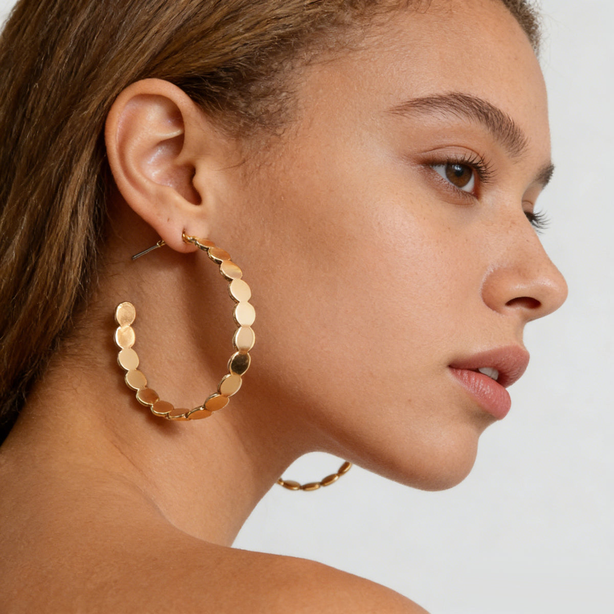 Punk Geometric Elegant Round Hoop Earrings Stunning Jewellery Circle Ear Stud
