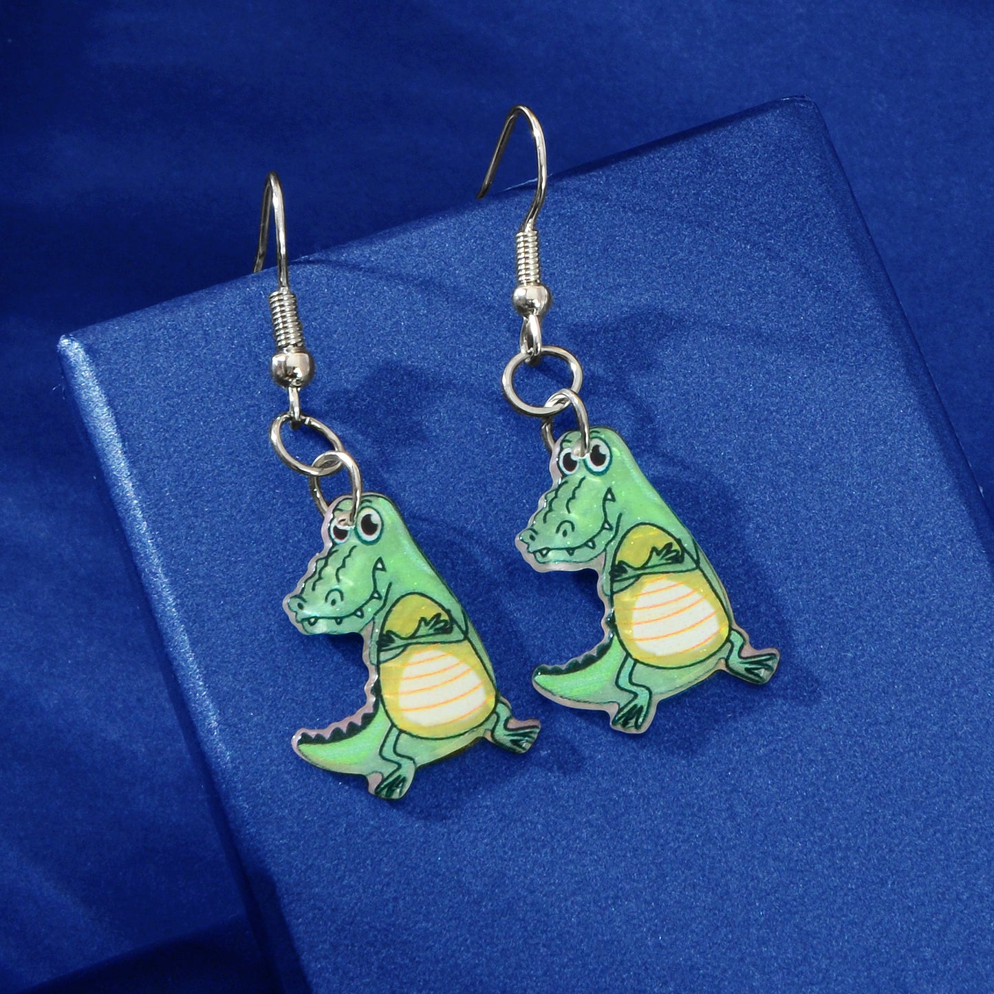 Cute Animal Drop Earrings Set 16 Pairs Acrylic Cartoon Squirrel Elephant Parrot Bunny Fun Fashion Jewelry