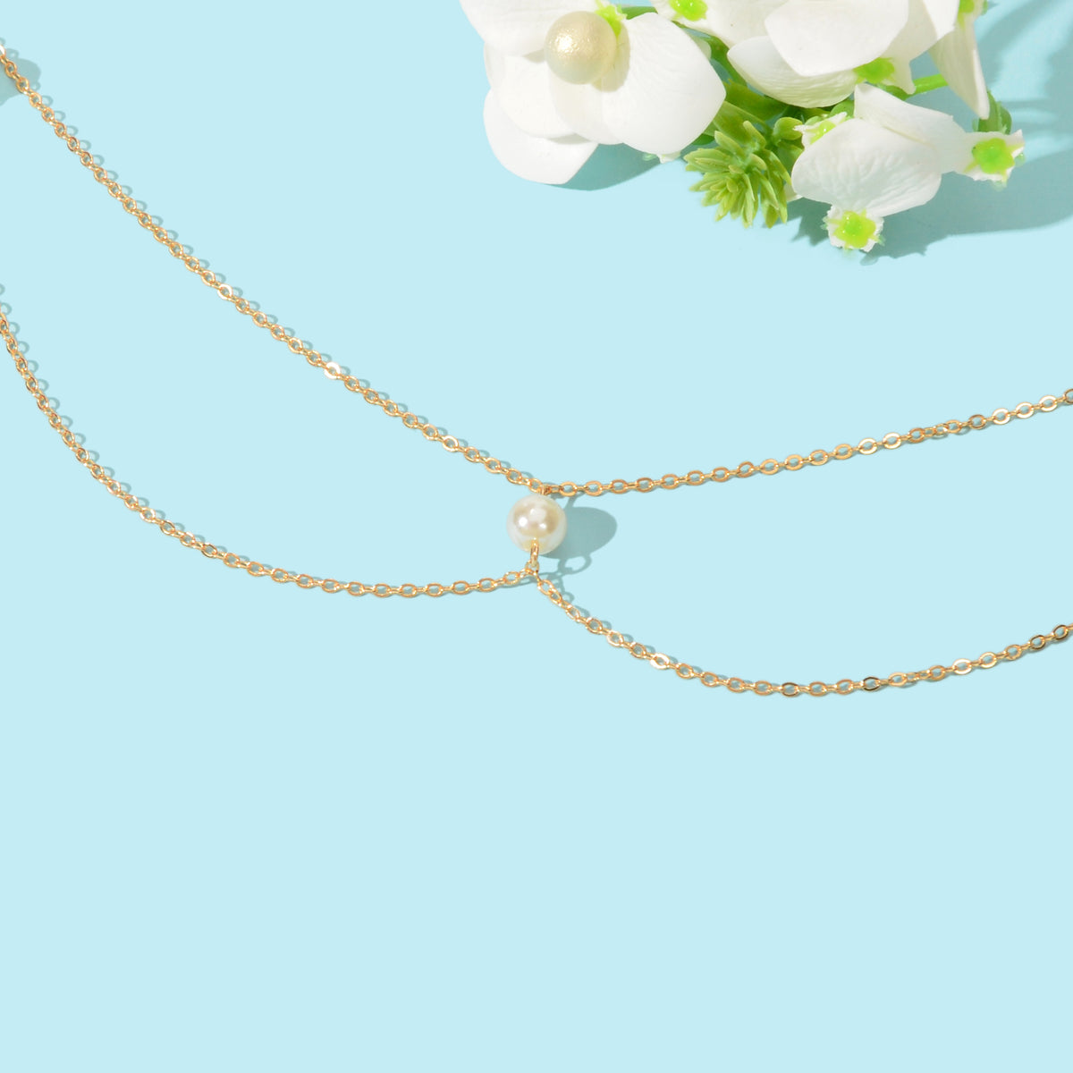 AU Local Multilayer Body Belly Jewellery Adjustable Waist Chain Pearl Body Chain