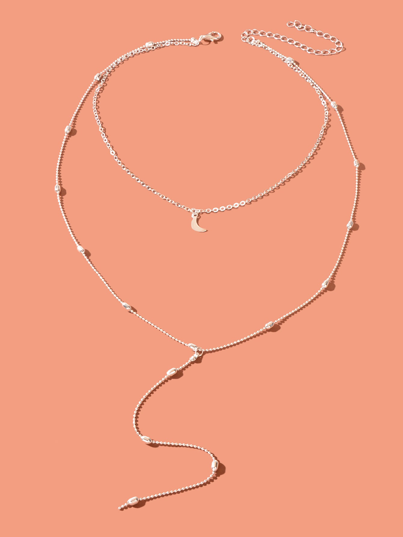 Long Y-Drop Necklace New Fashion Moon Choker Lariat Collar Dainty Jewellery