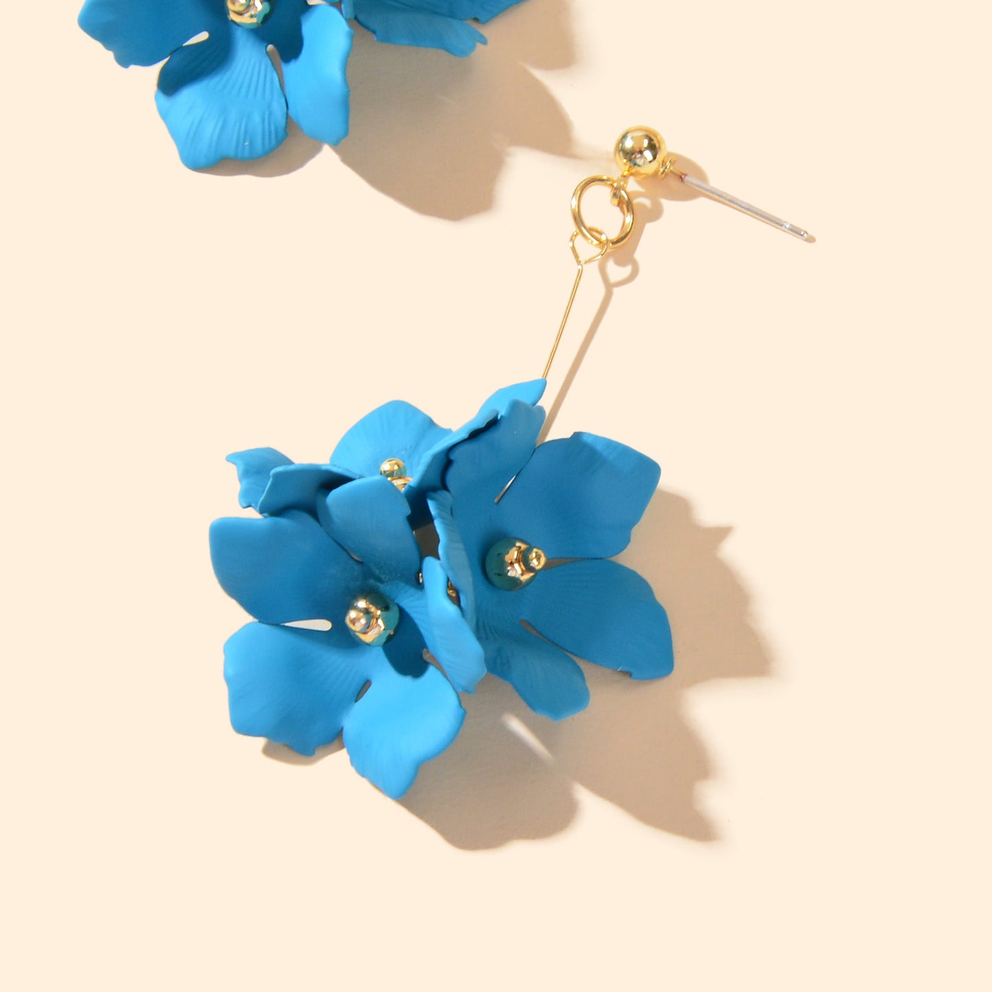 Floral Earrings Women Petal Flower Dangling Drop Stud Vogue Handmade Jewellery