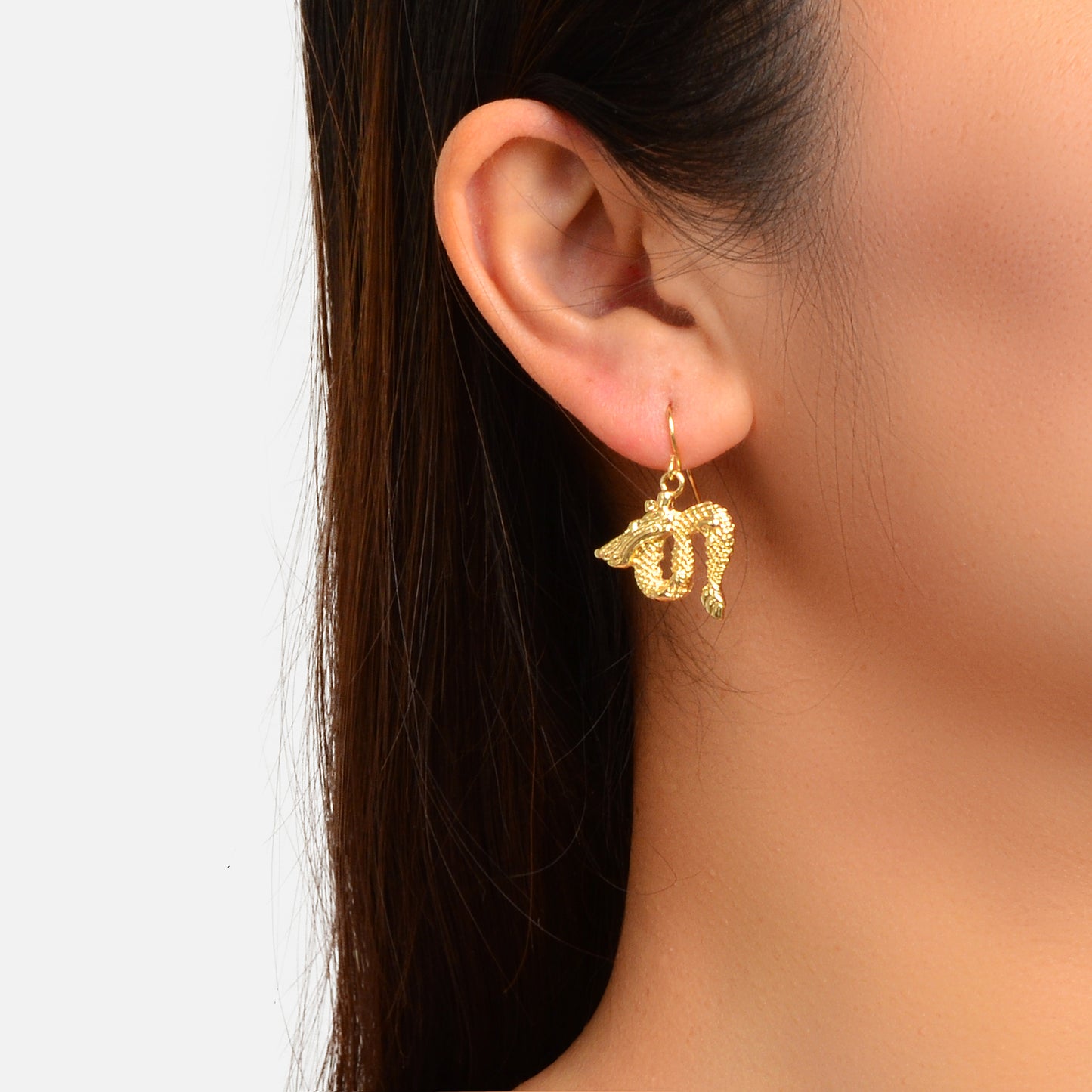Statement Punk Gold Silver Dragon Dangle Party Earrings Women Hip Hop Jewellery