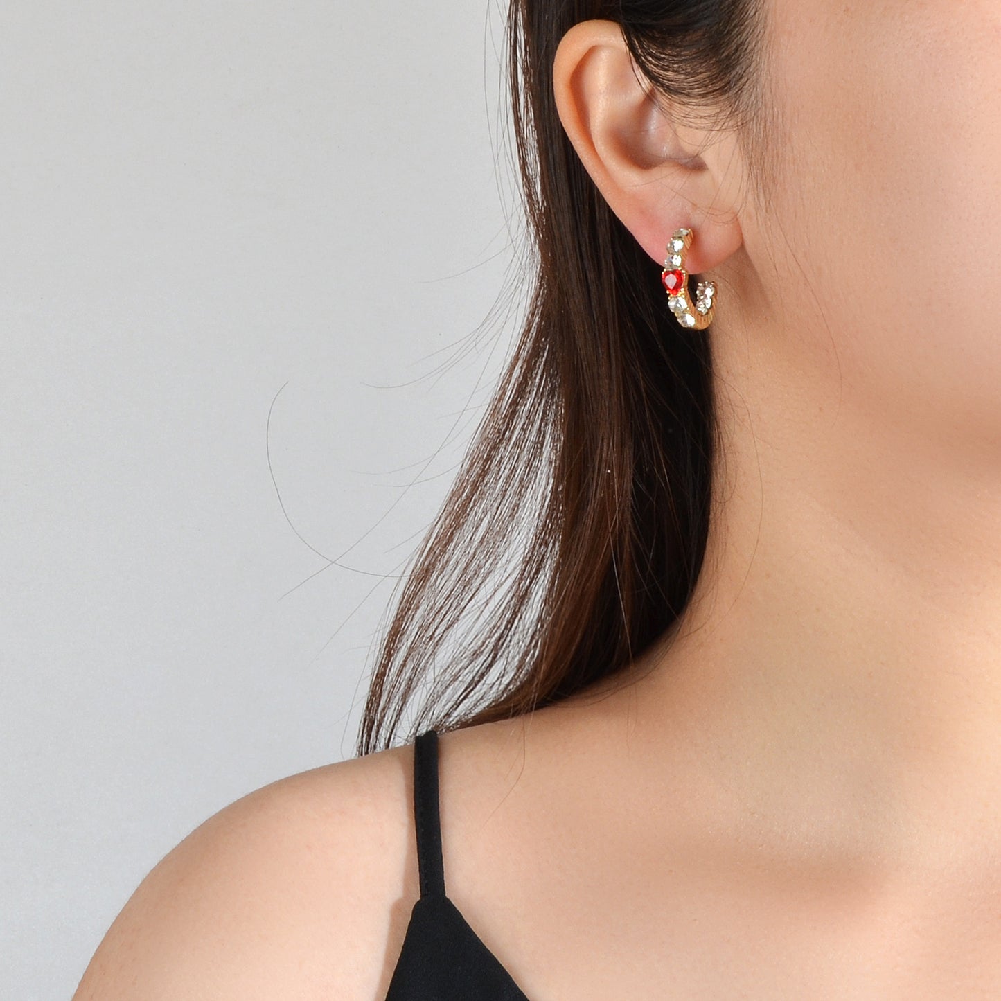 Bridal Jewelry Rhinestone Pearl Decor Sparkling Twist Wave Style Elegant Earring