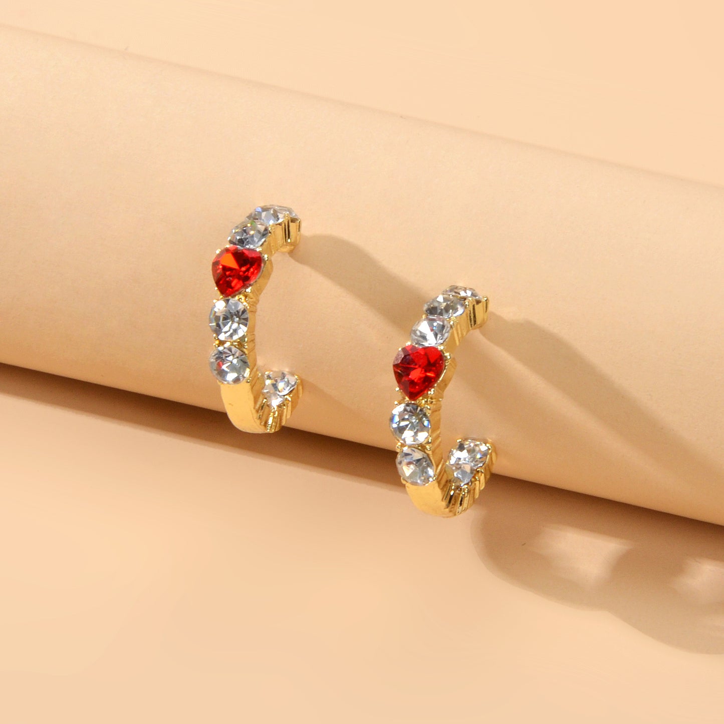 Bridal Jewelry Rhinestone Pearl Decor Sparkling Twist Wave Style Elegant Earring