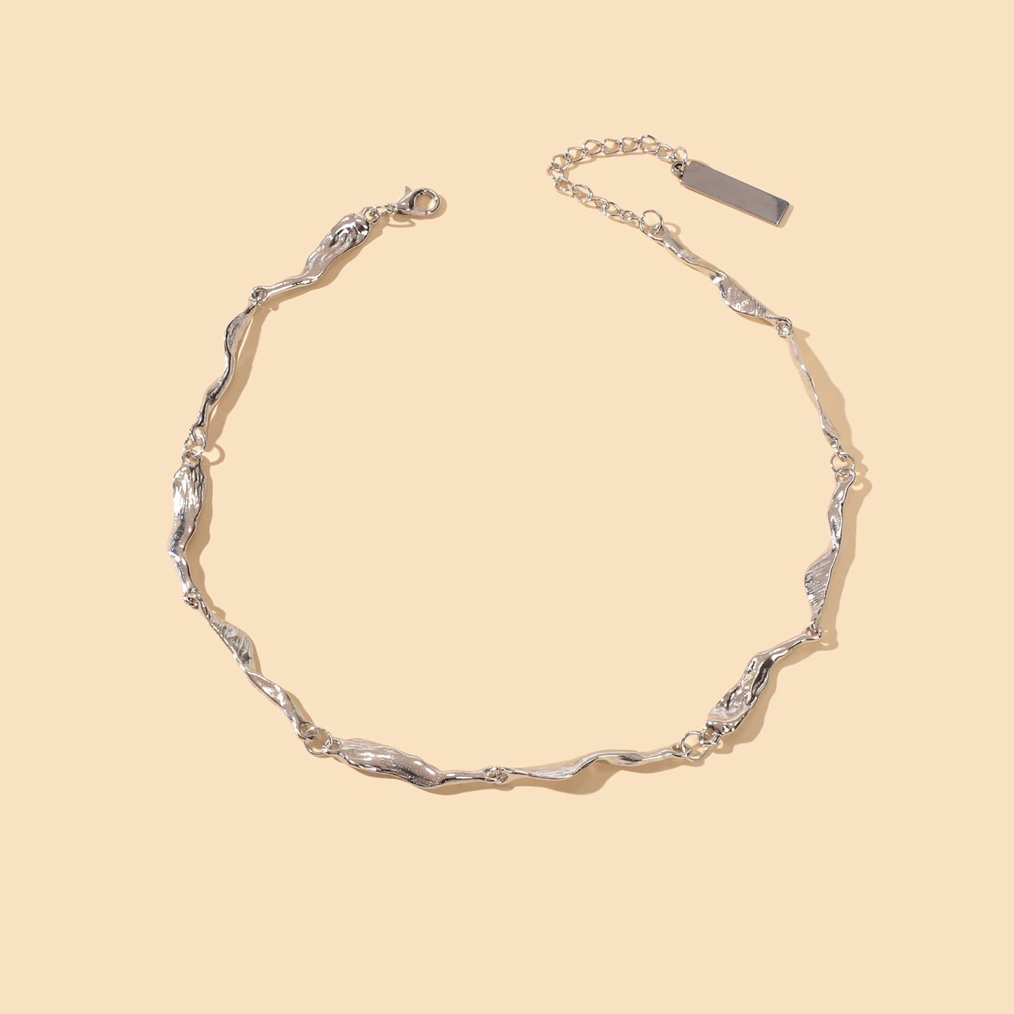 Statement Jewellery Silver Geometric Short Collar Choker Punk Trendy Necklace