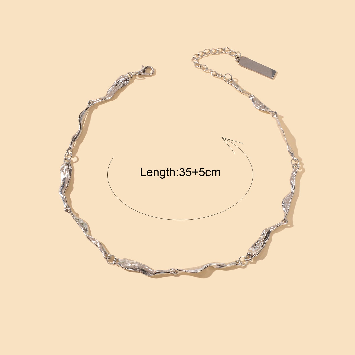 Statement Jewellery Silver Geometric Short Collar Choker Punk Trendy Necklace