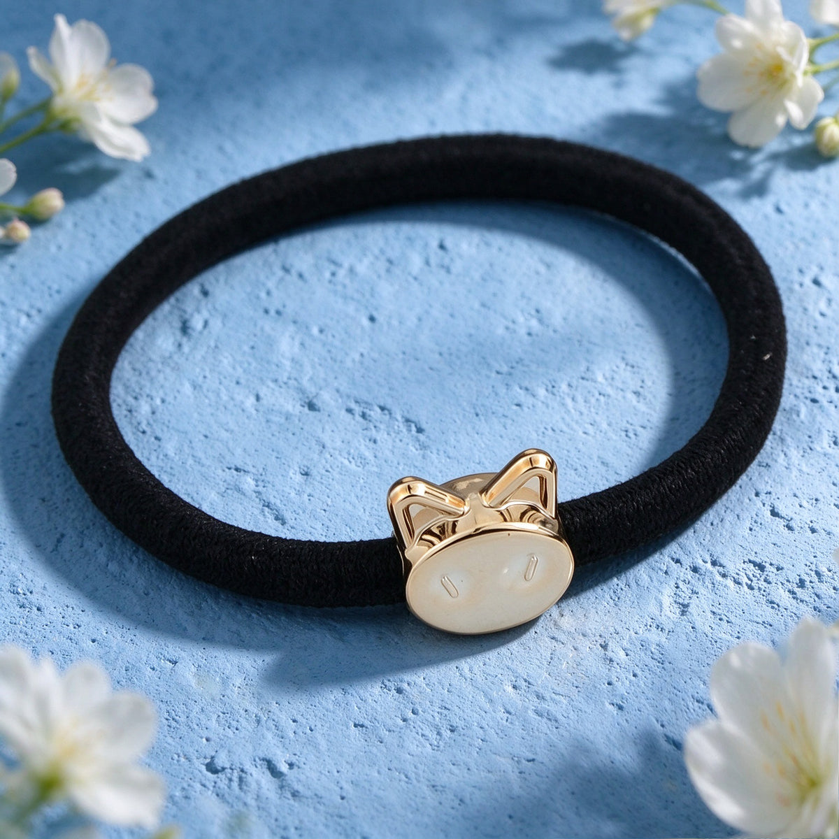 10pcs Cute Bow Heart Rabbit Cat Apple Black Elastic Hair Ties set Hair Accessory