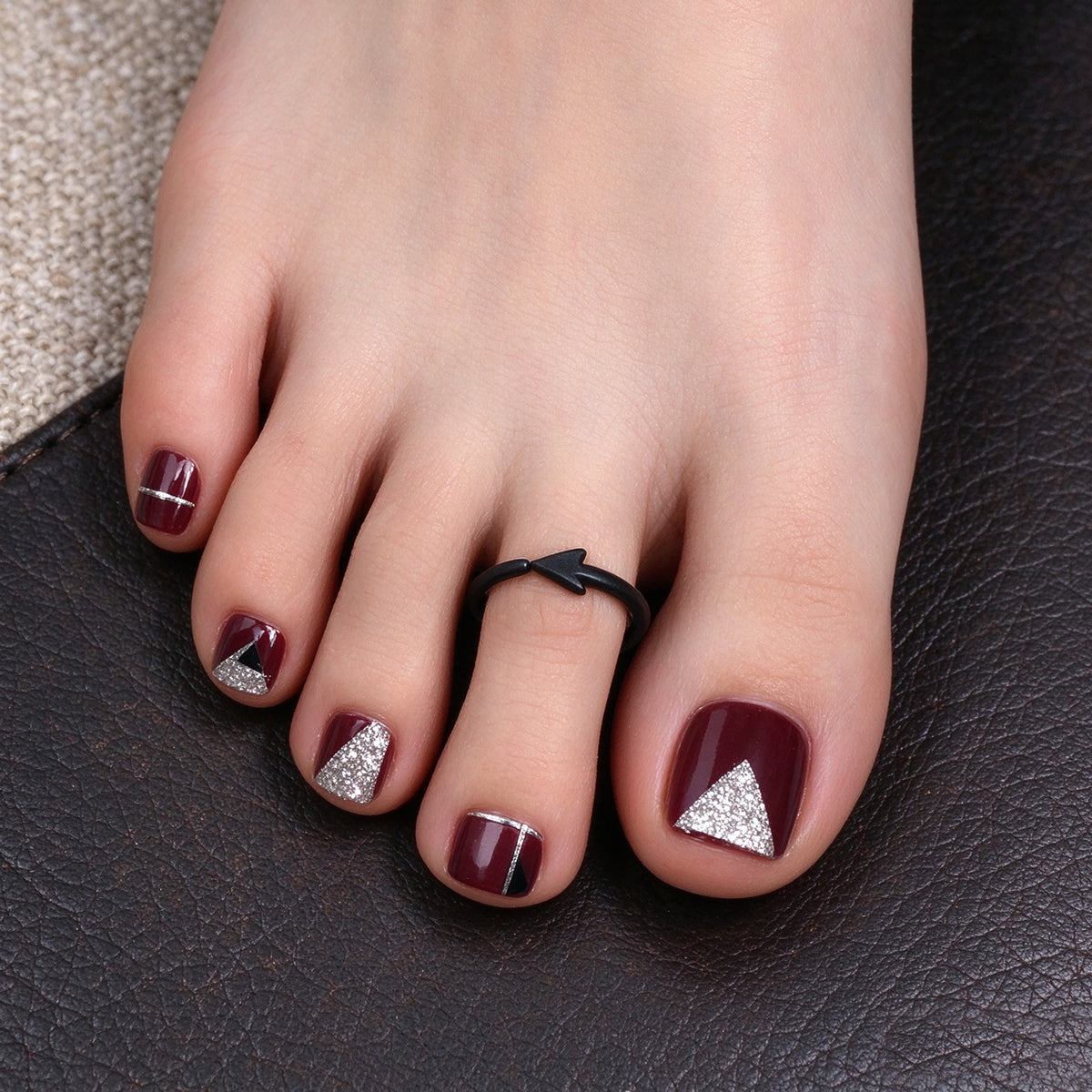 Arrow Shape Open Toe Ring Minimalist Band Fashion Summer Beach Foot Jewelry Gift