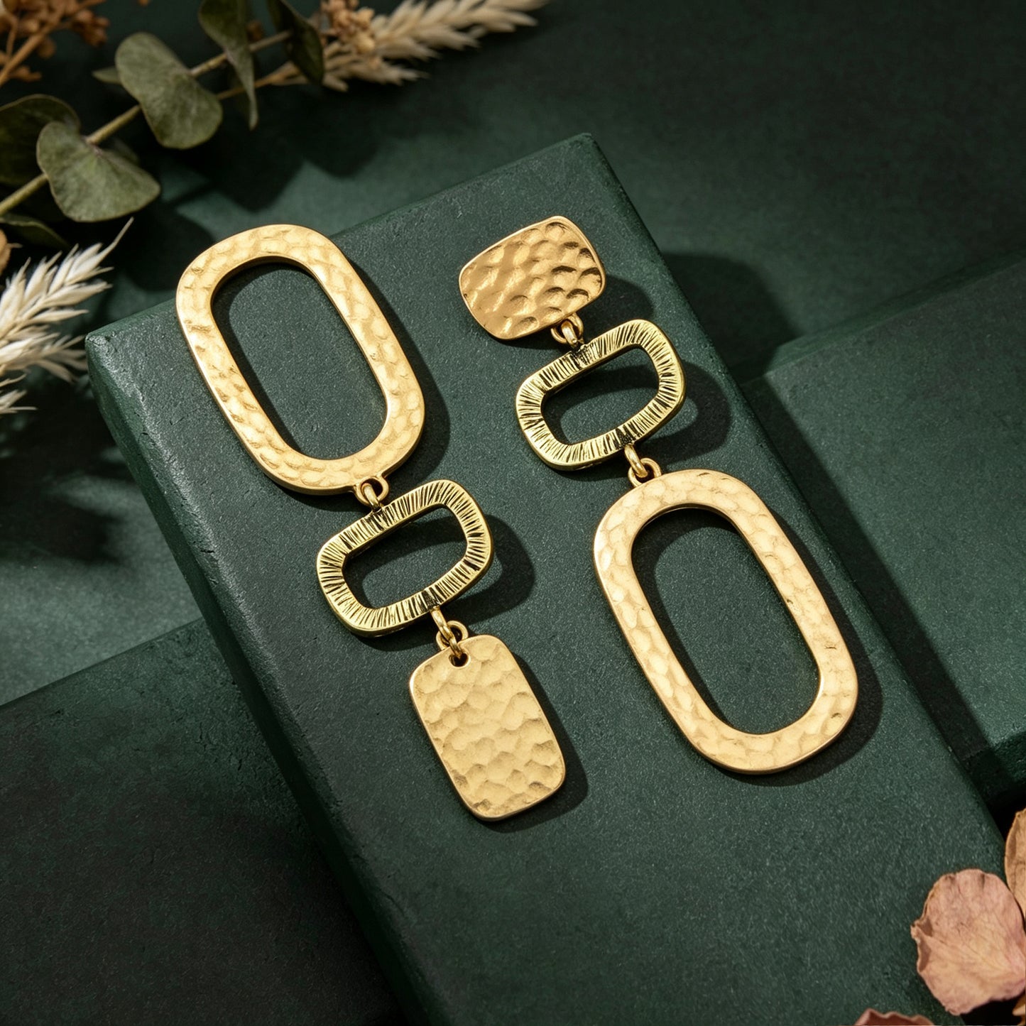 1 pair Basics Square Geometric Pendant Dangle Earrings Daily Officework Business Jewelry Accessories