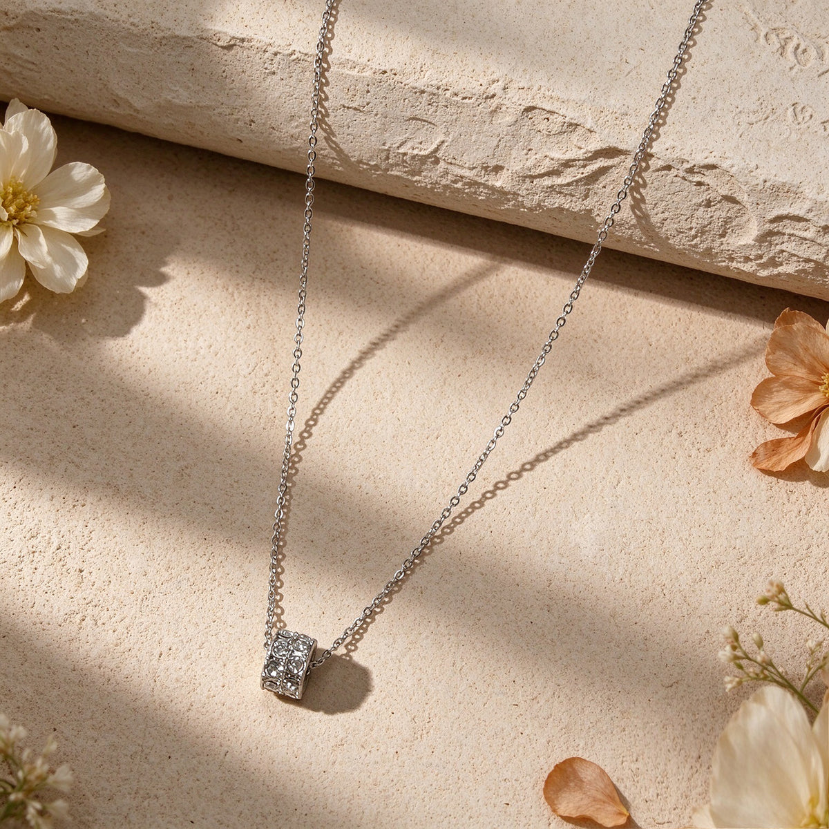 Sparkling Geometric Pendant Necklace Simple Jewellery Birthday Anniversary Gift