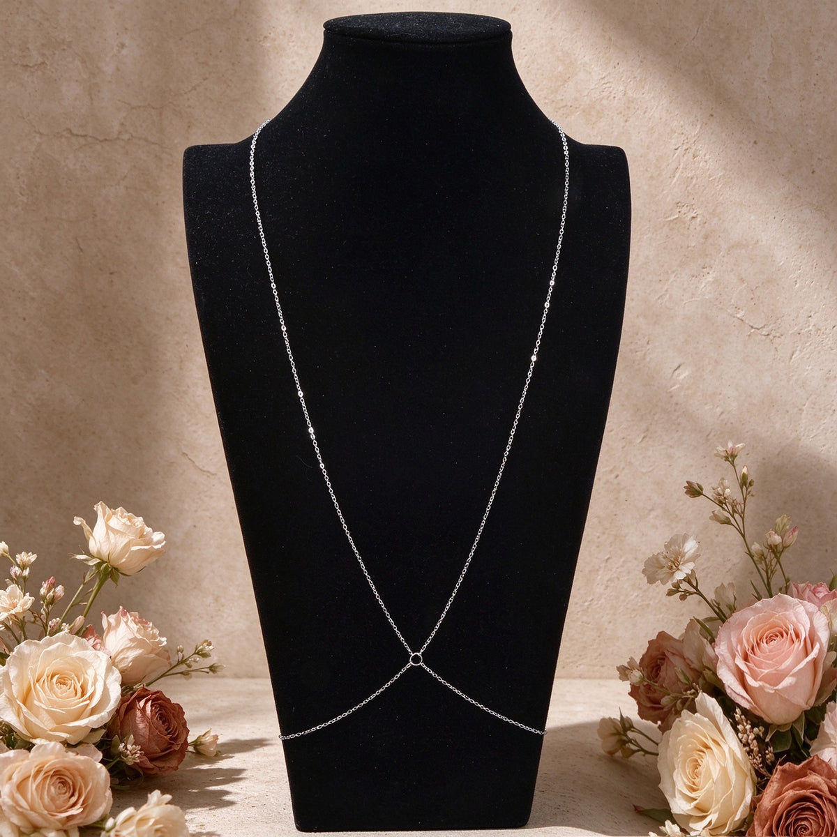 Gold Silver Cross Adjustable Body Chain Nightclub Rave Party Body Accessories